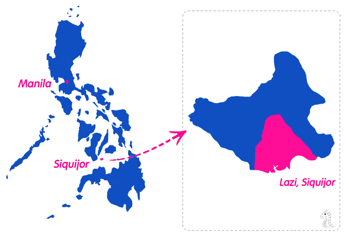 Siquijor-Lazi-Map