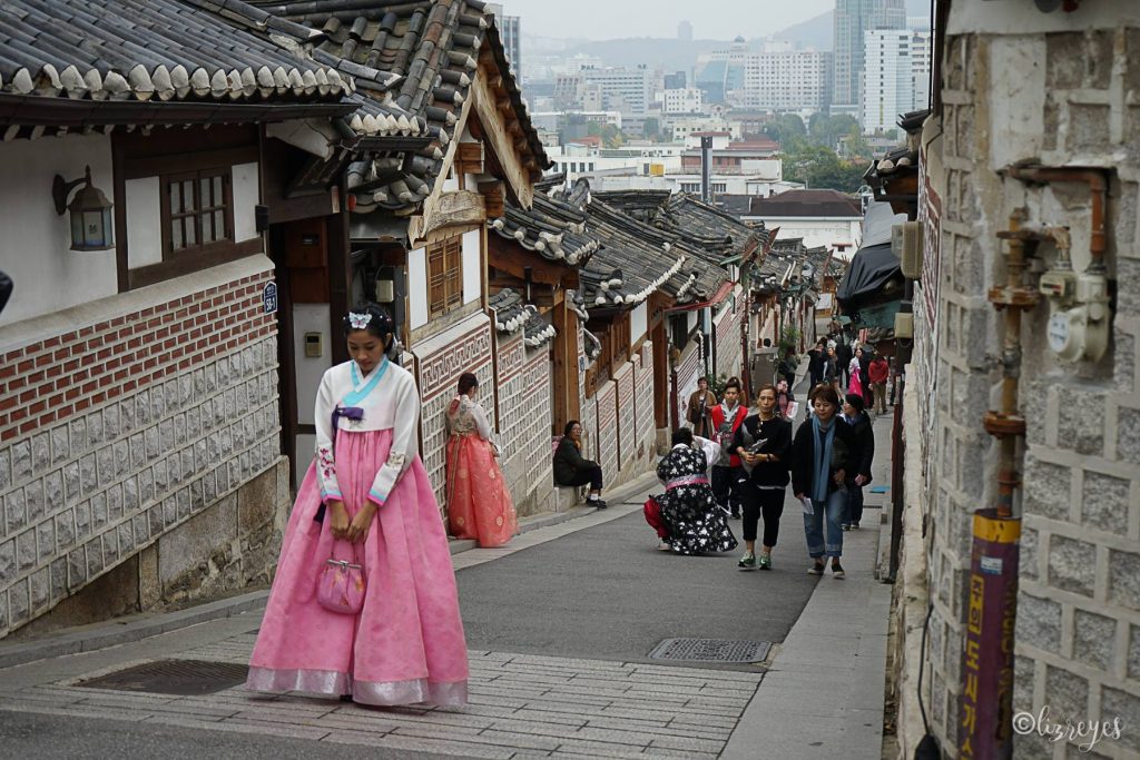 bukchon hanok village in Seoul, South Korea