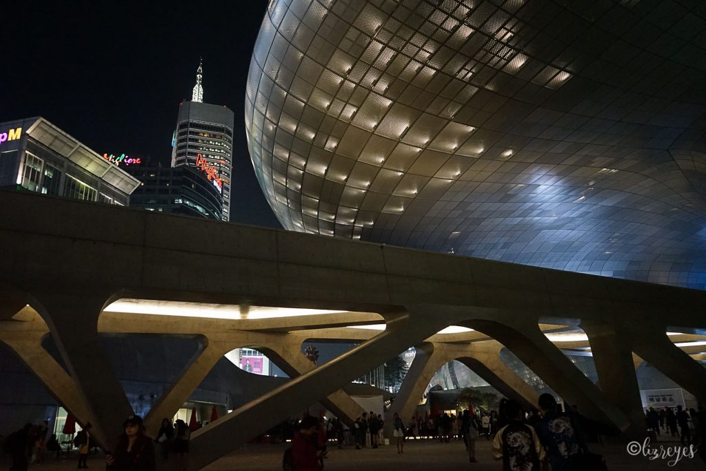 dongdaemun design plaza in Seoul, South Korea