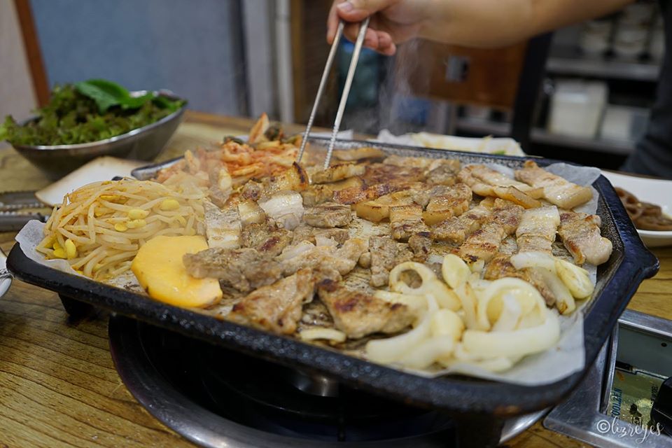 Korean Barbecue in Seoul, South Korea