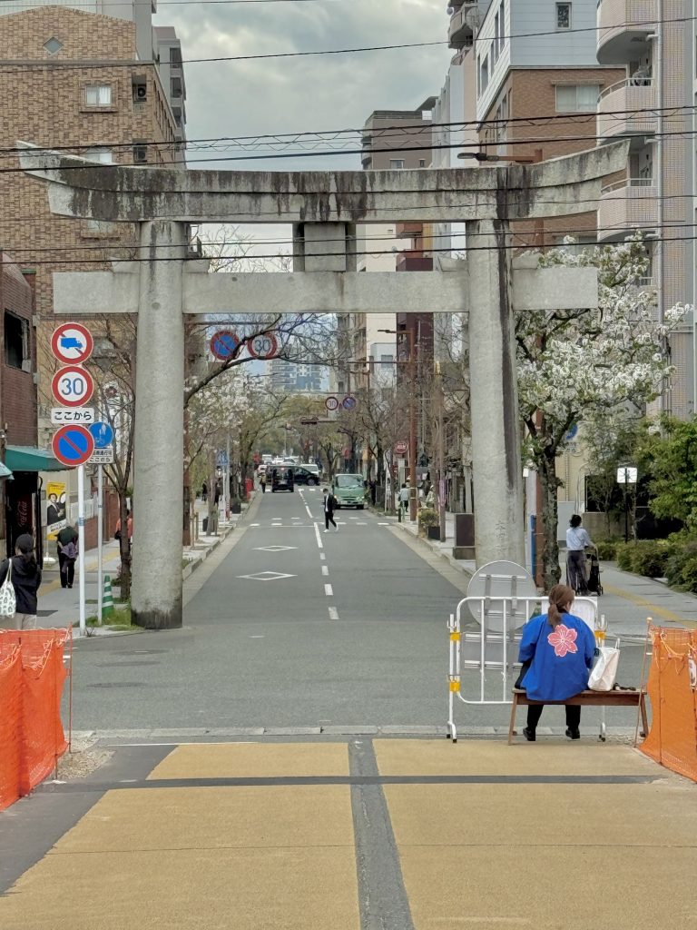 Torii Gate at Terumo Shrine, Fukuoka
